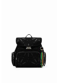 Desigual plecak damski kolor czarny mały. Kolor: czarny #1