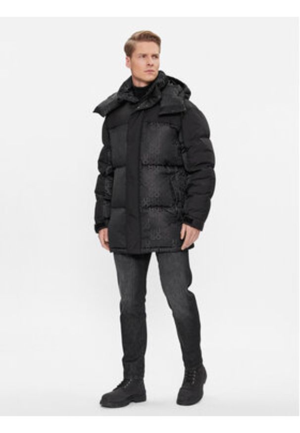 Hugo Kurtka puchowa Melmus2341 50498017 Czarny Regular Fit. Kolor: czarny. Materiał: syntetyk, puch