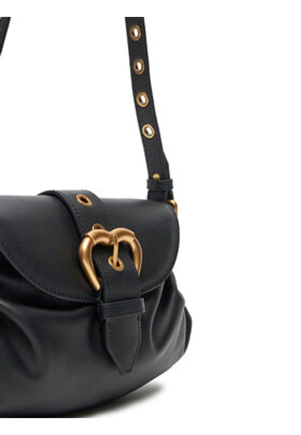 Pinko - PINKO Torebka Jolene Shoulder Mini PE 25 PLTT 102802 A270 Czarny. Kolor: czarny. Materiał: skórzane