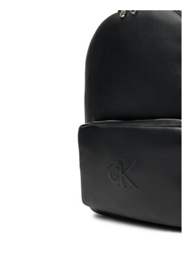 Calvin Klein Jeans Plecak Sculpted Impresssion Slim Backpa LV04K3165G Czarny. Kolor: czarny. Materiał: skóra