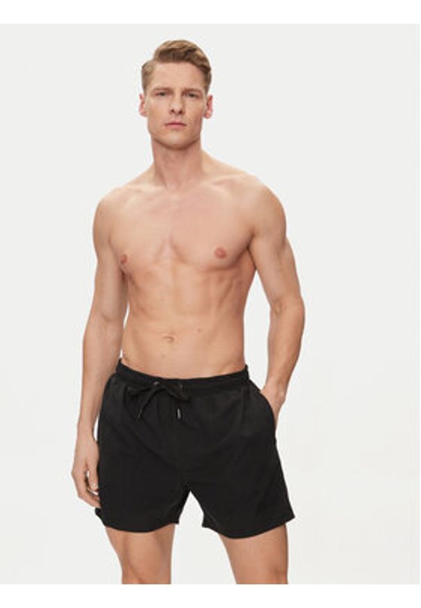 JOOP! Jeans Szorty kąpielowe 30035606 Czarny. Kolor: czarny. Materiał: syntetyk