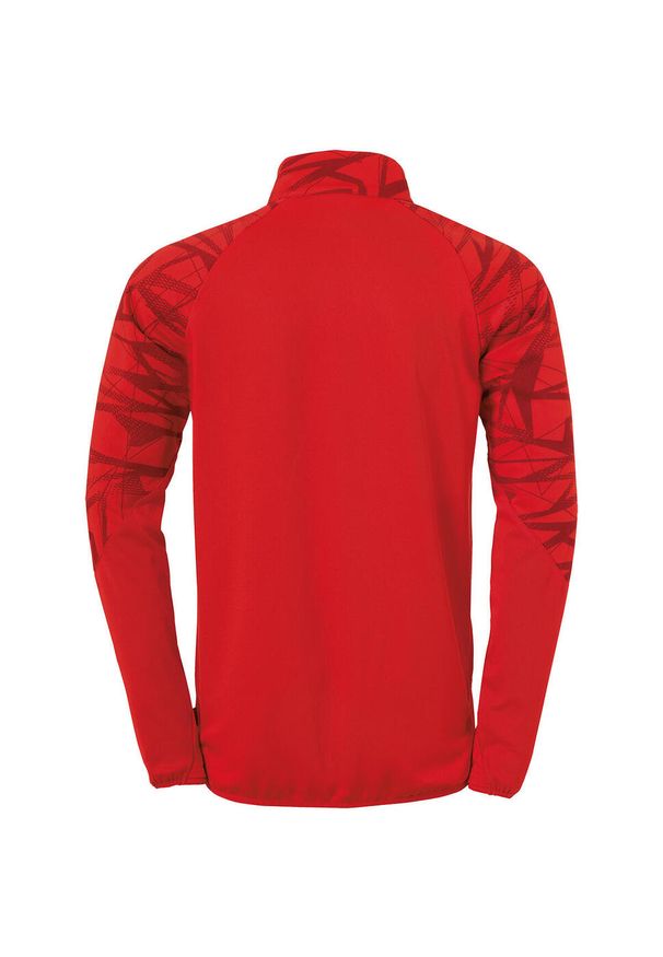 UHLSPORT - Dziecięcy dżersej z długim rękawem 1/4 zip Uhlsport Goal 25. Kolor: biały, czerwony, wielokolorowy, czarny. Materiał: jersey. Długość rękawa: długi rękaw. Długość: długie