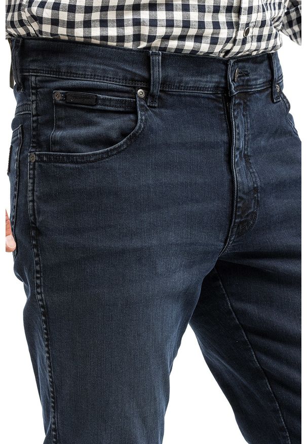 Wrangler - WRANGLER TEXAS TAPER MĘSKIE SPODNIE JEANSOWE BRUISED RIVER W12TLT364 112141166. Długość: długie. Wzór: aplikacja. Styl: elegancki, klasyczny