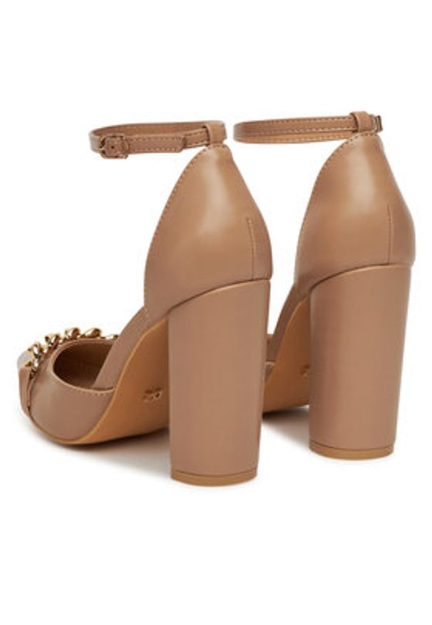 DeeZee Czółenka HT93996-A5 Beżowy. Kolor: beżowy. Materiał: skóra