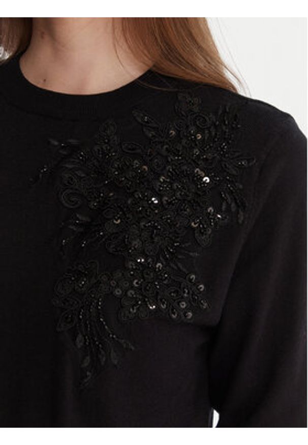 Artigli Sweter ACMA002801 Czarny Regular Fit. Kolor: czarny. Materiał: syntetyk