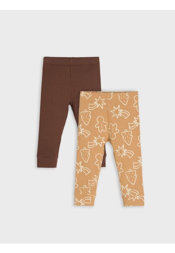 Sinsay - Legginsy 2 pack - niebieski. Kolor: niebieski