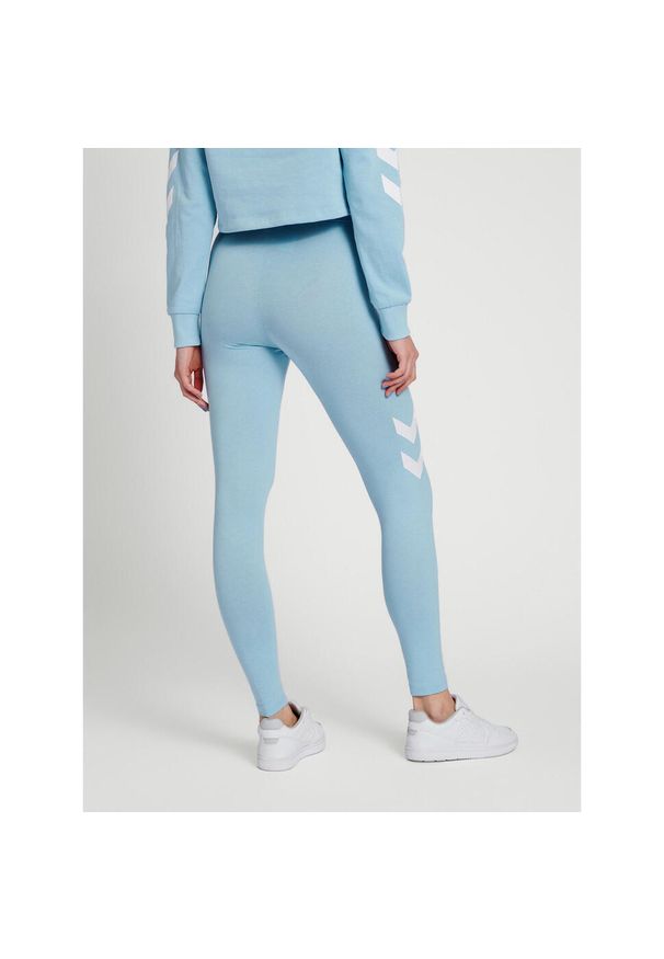 Damskie wysokie legginsy Hummel Legacy. Kolor: niebieski. Sport: fitness