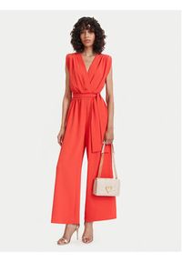 ACCESS FASHION Kombinezon 63-5501-183 Koralowy Regular Fit. Kolor: pomarańczowy. Materiał: syntetyk #5