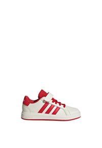 Adidas - Buty Grand Court 2.0 Kids. Zapięcie: pasek. Kolor: czarny, czerwony, biały, wielokolorowy