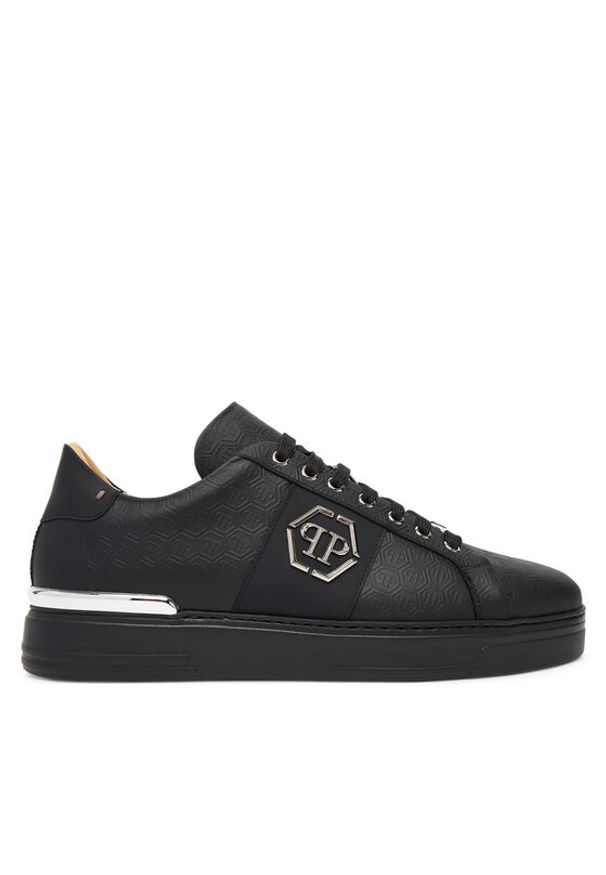 Philipp Plein - PHILIPP PLEIN Sneakersy PAES USC0768 PLE005N0202 Czarny. Kolor: czarny. Materiał: skóra