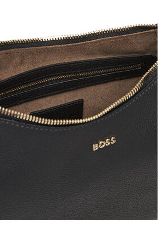 BOSS Torebka 50547946 Czarny. Kolor: czarny. Materiał: skórzane