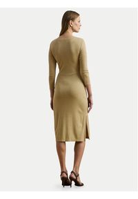Lauren Ralph Lauren - LAUREN RALPH LAUREN Sukienka codzienna 200973598001 Beżowy Slim Fit. Okazja: na co dzień. Kolor: beżowy. Materiał: bawełna. Typ sukienki: proste. Styl: casual #3