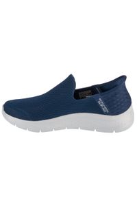 skechers - Buty sportowe Sneakersy męskie, Slip-Ins: Go Walk Flex - No Hands. Kolor: niebieski. Sport: turystyka piesza