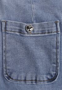 Born2be - Niebieskie Jeansy Szerokie z Wysokim Stanem z Ozdobnymi Kieszonkami Phinis. Okazja: na co dzień. Stan: podwyższony. Kolor: niebieski. Styl: casual, elegancki #8