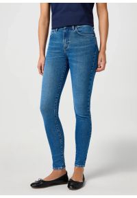 Wrangler - DAMSKIE SPODNIE WRANGLER HIGH SKINNY URBAN HAZE 112362302