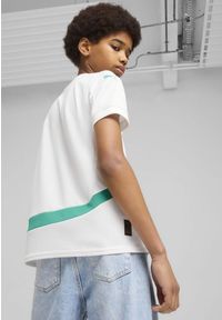 Puma - Młodzieżowa koszulka domowa Senegal 2025 PUMA White Sport Green. Kolor: biały, zielony, wielokolorowy