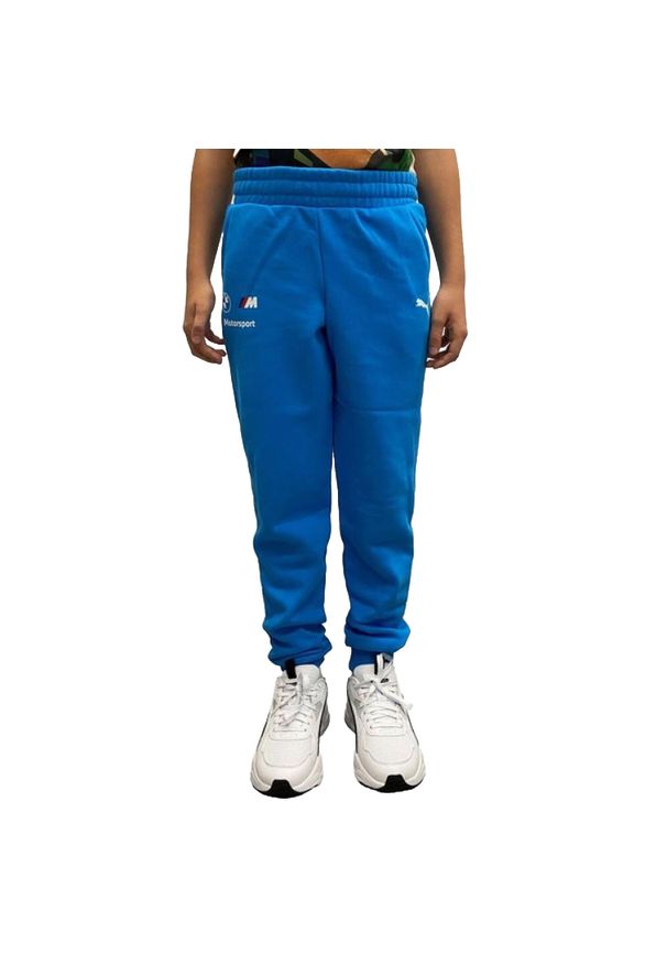 Puma - Spodnie Do Biegania Z Logo BMW Dla Dzieci/dzieci Motorsport. Kolor: niebieski