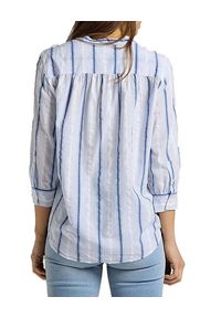 Lee - LEE ESSENTIAL BLOUSE DAMSKA BLUZKA W PASKI SURF BLUE L45VZQQF 112110648. Wzór: paski