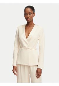 Rinascimento Marynarka CFC0128107003 Beżowy jasny Slim Fit. Kolor: beżowy. Materiał: syntetyk #1
