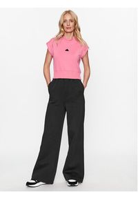Adidas - adidas T-Shirt IM4915 Różowy Slim Fit. Kolor: różowy. Materiał: syntetyk #5