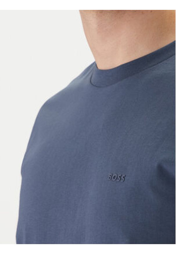 BOSS T-Shirt Thompson 01 50468347 Niebieski Regular Fit. Kolor: niebieski. Materiał: bawełna