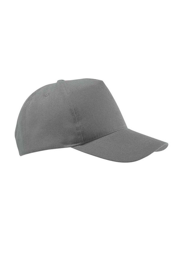 SOL'S - Buzz 5 Panel Baseball Cap. Kolor: szary