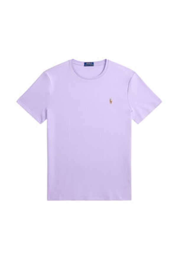 Polo Ralph Lauren T-Shirt 710740727507 Fioletowy jasny Regular Fit. Typ kołnierza: polo. Kolor: fioletowy. Materiał: bawełna