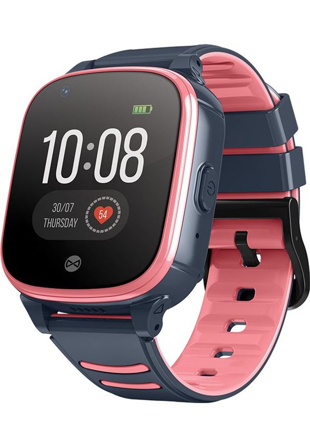 FOREVER - Smartwatch Forever KW-500 Czarno-różowy. Rodzaj zegarka: smartwatch. Kolor: różowy, wielokolorowy, czarny