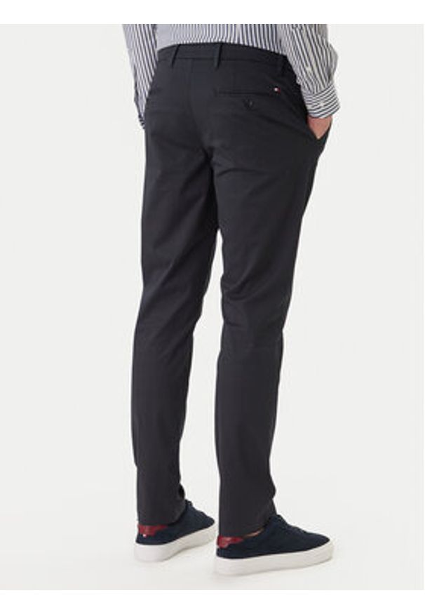 TOMMY HILFIGER - Tommy Hilfiger Spodnie materiałowe Denton MW0MW41923 Granatowy Straight Fit. Kolor: niebieski. Materiał: bawełna