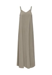 only - ONLY Sukienka letnia Madeli 15371094 Beżowy ciemny Regular Fit. Kolor: beżowy. Materiał: wiskoza. Sezon: lato #4