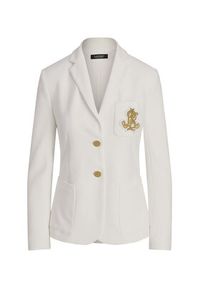 Lauren Ralph Lauren Marynarka Spsu20 200797305 Biały Regular Fit. Kolor: biały. Materiał: bawełna #4