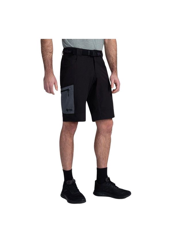 Męskie spodenki outdoorowe Kilpi NAVIA-M. Kolor: czarny. Sport: turystyka piesza