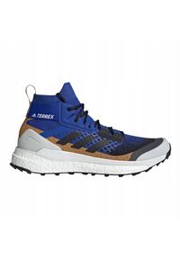 Buty do chodzenia męskie Adidas Terrex Free Hiker. Kolor: niebieski, wielokolorowy, czarny. Model: Adidas Terrex. Sport: turystyka piesza #1
