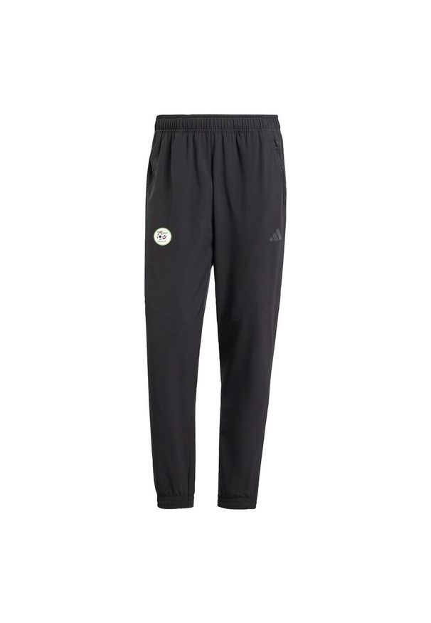 Adidas - Spodnie dresowe Algeria. Kolor: czarny. Materiał: dresówka. Sport: piłka nożna