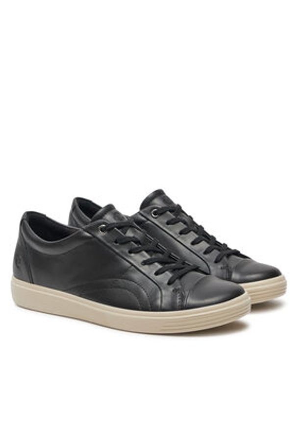 ecco - ECCO Sneakersy 21861301001 Czarny. Kolor: czarny. Materiał: skóra
