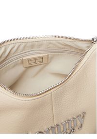 Tommy Jeans Torebka Metal Logo Shoulder Bag AW0AW18468 Biały. Kolor: biały. Materiał: skórzane #5