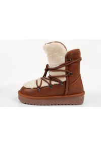 Buty zimowe damskie D.Franklin. Wysokość cholewki: przed kolano. Kolor: brązowy. Szerokość cholewki: normalna. Sezon: zima. Sport: turystyka piesza
