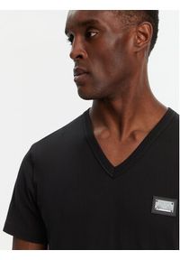 DOLCE & GABBANA - Dolce&Gabbana T-Shirt G8PT2T G7F2I Czarny Regular Fit. Kolor: czarny. Materiał: bawełna