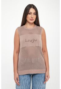 Liu Jo - Sweter damski bez rękawów LIU JO. Długość rękawa: bez rękawów #4