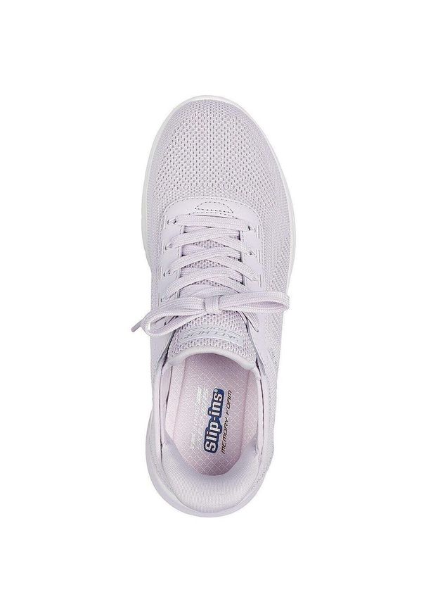 skechers - Adidasy Skechers Bobs Arc Waves 2.0 -, Kobiety. Kolor: fioletowy. Materiał: materiał