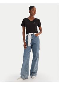 Calvin Klein Jeans T-Shirt Ss Monogram Vnk LV047B205G Czarny Regular Fit. Kolor: czarny. Materiał: bawełna #3