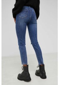 Answear Lab jeansy Premium damskie high waist. Stan: podwyższony. Kolor: niebieski. Styl: wakacyjny #4