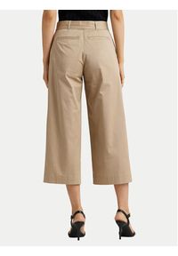 Lauren Ralph Lauren - LAUREN RALPH LAUREN Kuloty 200876606004 Beżowy Wide Leg. Kolor: beżowy. Materiał: bawełna