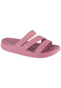 Klapki Crocs Getaway Strappy Sandal W 209587-5PG różowe. Kolor: różowy