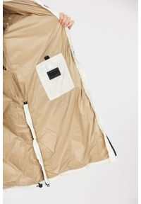 Blauer USA - BLAUER Puchowy płaszcz damski Kay w kolorze ecru, Rozmiar S. Kolor: biały. Materiał: puch, poliamid #4