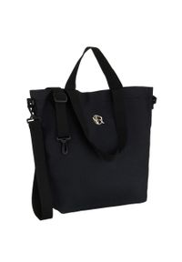 ROVICKY - Czarna torba damska wykonana z poliestru z kieszonką zewnętrzną Rovicky R-TZ15605-ZH. Kolor: czarny #1