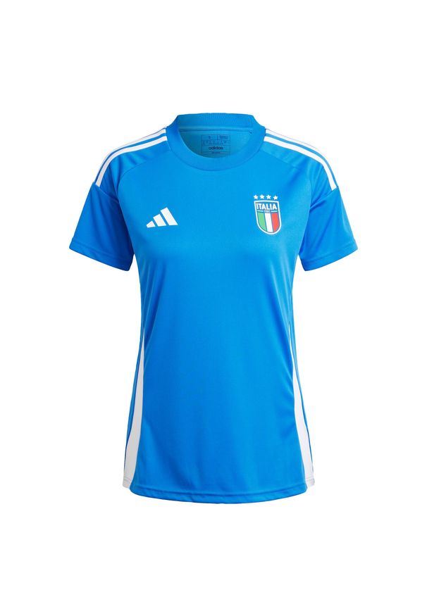 Adidas - Koszulka Italy 24 Home Fan. Kolor: niebieski. Materiał: materiał. Sport: piłka nożna