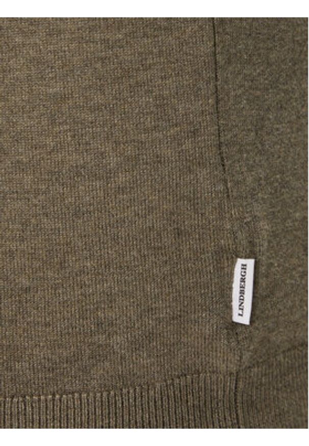 Lindbergh Sweter 30-800173 Beżowy Slim Fit. Kolor: beżowy. Materiał: wiskoza
