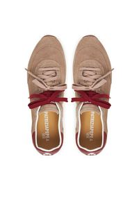 Patrizia Pepe Sneakersy 2Z0054/L055-FG47 Beżowy. Kolor: beżowy. Materiał: zamsz, skóra #5