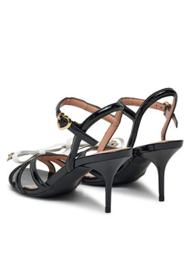 Love Moschino - LOVE MOSCHINO Sandały JA16096G1MIH100A Czarny. Kolor: czarny. Materiał: skóra